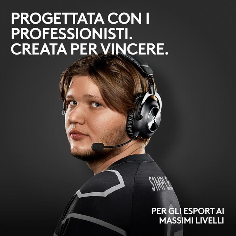 Immagine del prodotto LOGITECH - Cuffia con microfono PRO2 X WIRED + HS STAND-Nero
