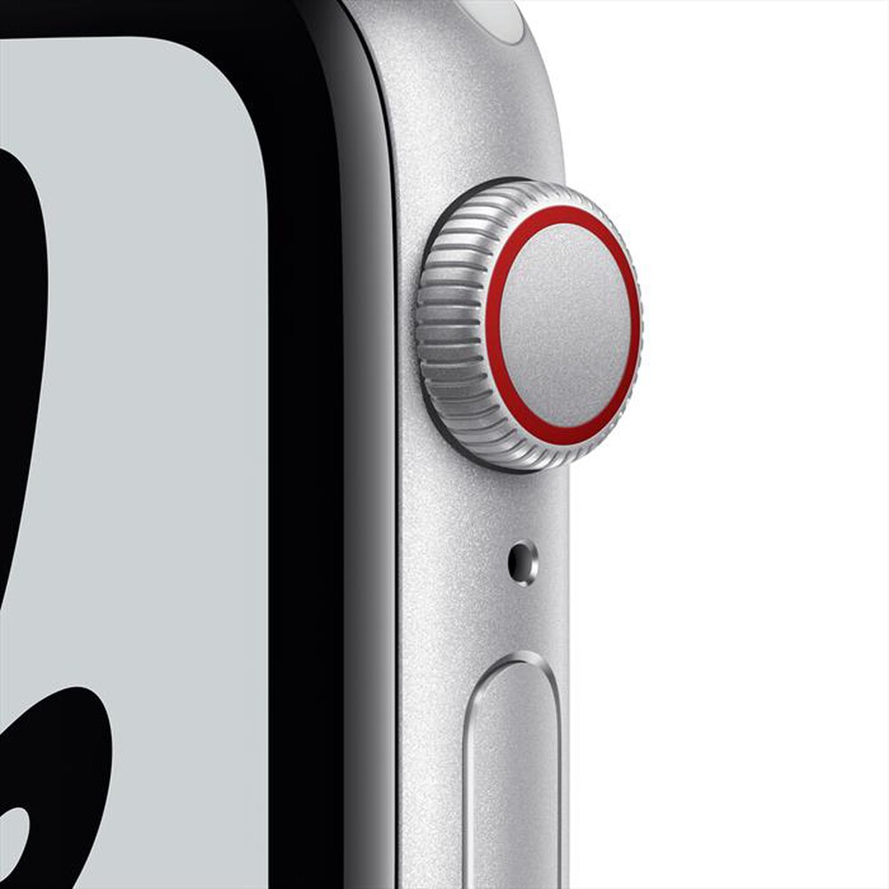Immagine del prodotto APPLE - Watch NIKE SE GPS+Cellular 40mm Allu Argento-Sport Puro Platino/Nero