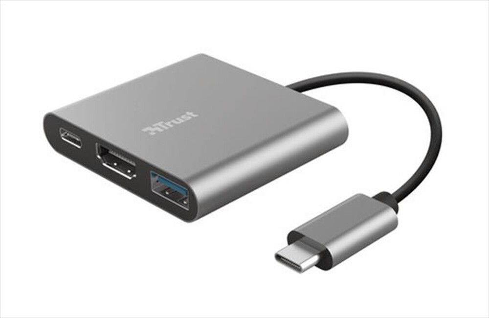 "TRUST - DALYX 3-IN-1 USB-C ADAPTER-Grey"