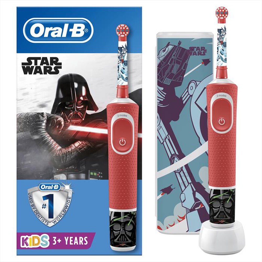 "ORAL-B - Spazzolino elettrico Kids Star Wars-Rosso/Nero"
