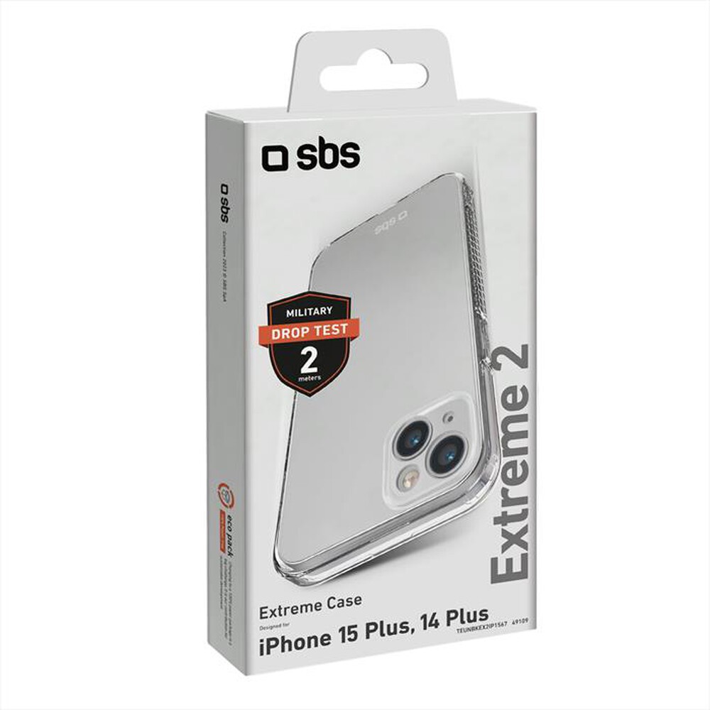 "SBS - Cover TEUNBKEX2IP1567 per iPhone 15 Plus-Trasparente"