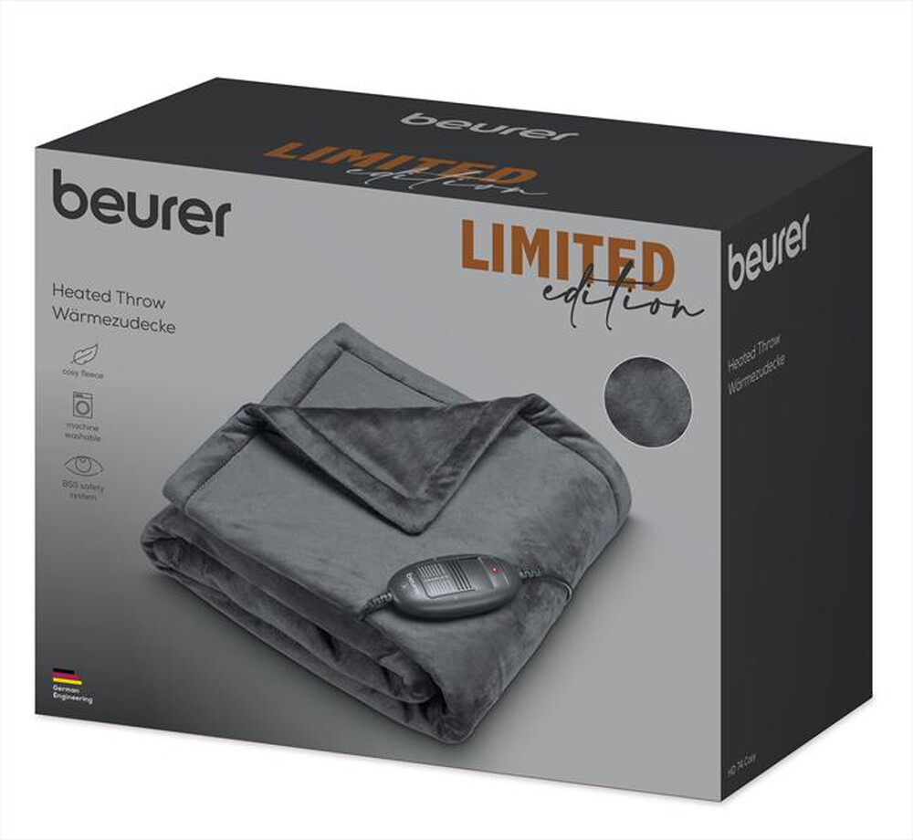 Immagine del prodotto BEURER - Termocoperta HD 74 LIMITED EDITION 2024-Grigio