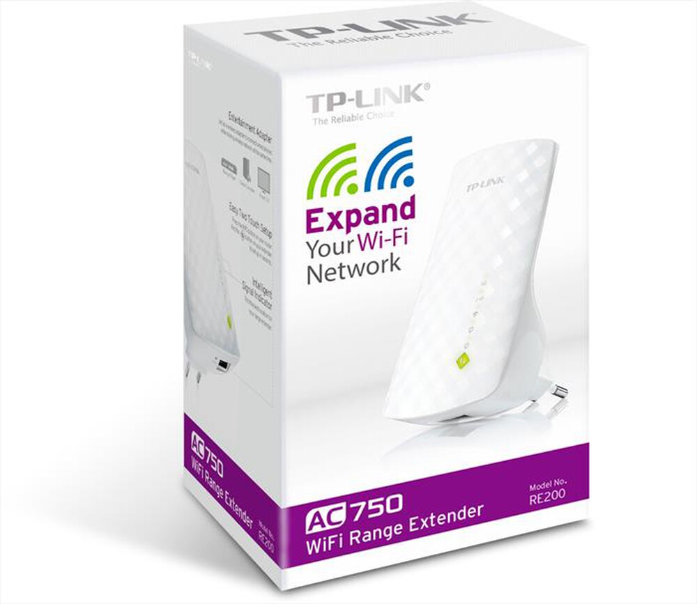 Immagine del prodotto TP-LINK - RE200 Pocket Range Extender AC750