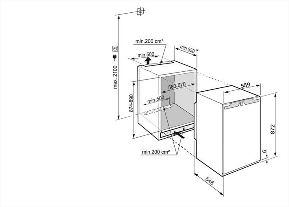 Immagine del prodotto LIEBHERR - Frigorifero incasso IRF 3901-20 Classe F
