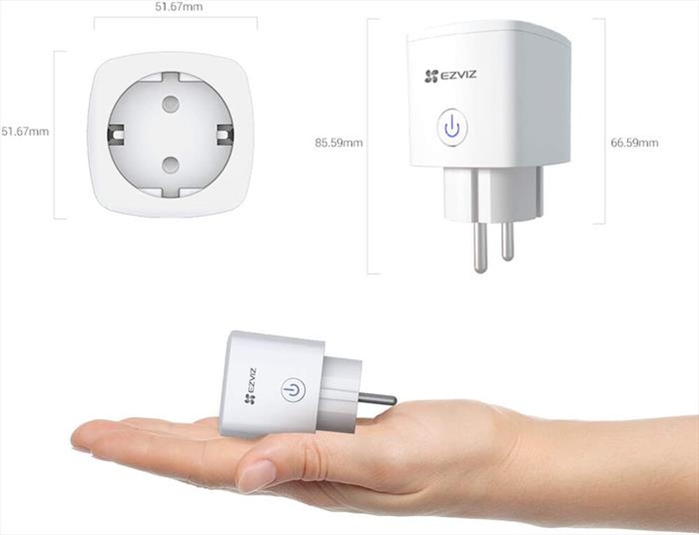 "EZVIZ - T30 10B SMART PLUG  CONTROLLO CONSUMI-White"