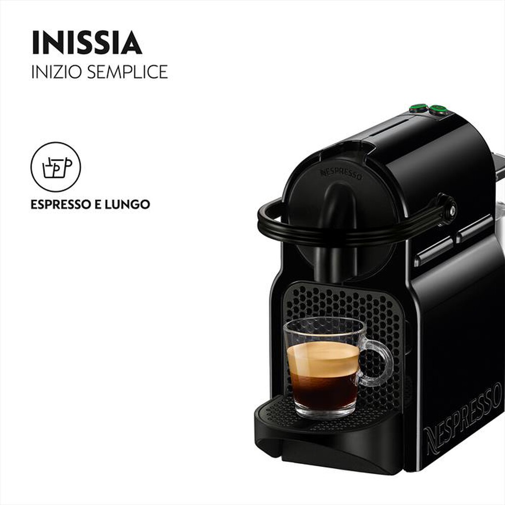 "DE LONGHI - EN80.BAE Inissia & Aeroccino NESPRESSO-Nero"