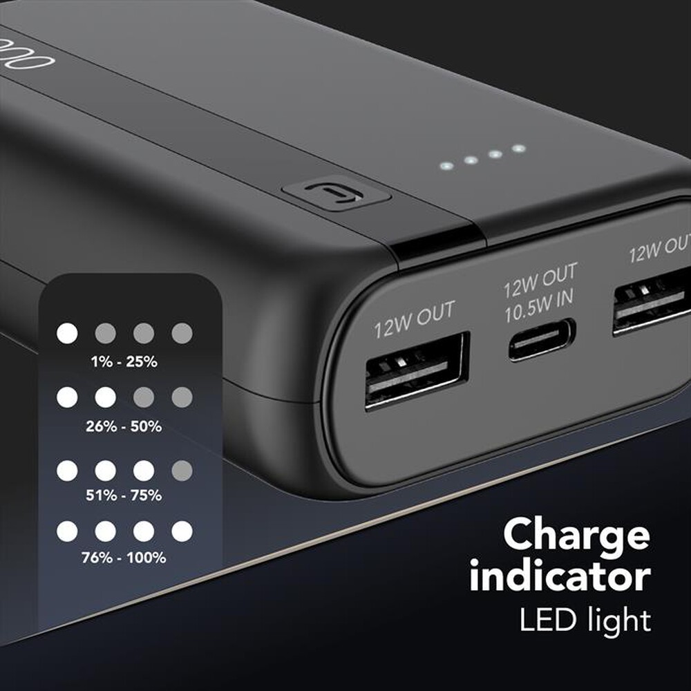 Immagine del prodotto CELLULARLINE - Powerbank PBENTRY10000K-Nero