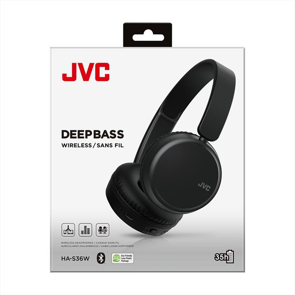 Immagine del prodotto JVC - Cuffie a padiglione chiuso HA-S36W BLACK-nero
