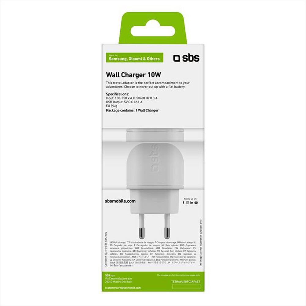 "SBS - TETR1USB2AWFAST-Bianco"