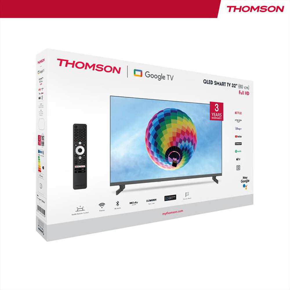 Immagine del prodotto THOMSON - Smart TV Q-LED FHD 32" 32QG4S14-nero