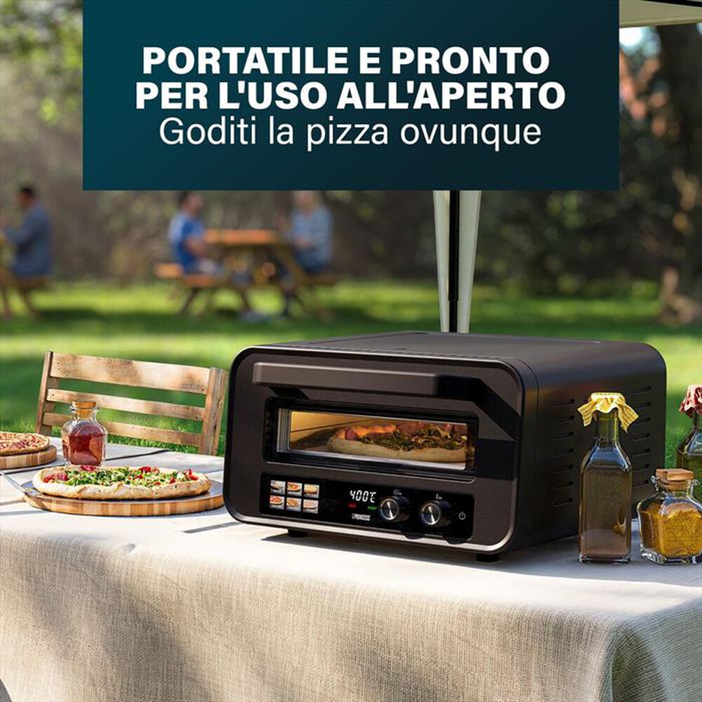 Immagine del prodotto PRINCESS - 112780 - FORNO PER PIZZA PRO MAX-Nero / Metallo