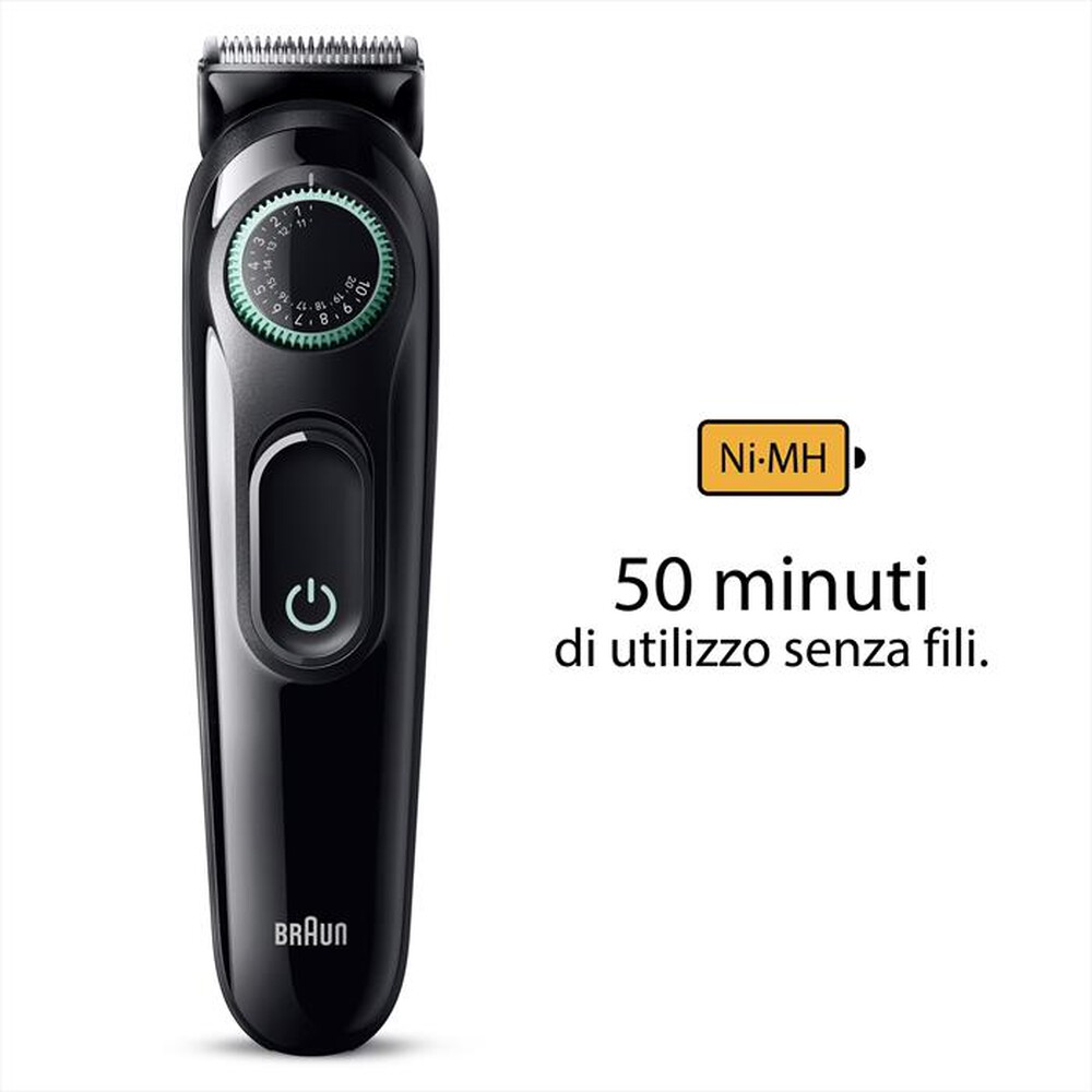 "BRAUN - Regolabarba BT3411-Nero"