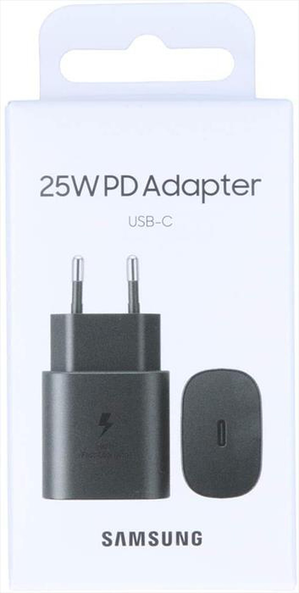 "SAMSUNG - TRAVEL ADAPTER 25W (W/O CABLE)-Nero"