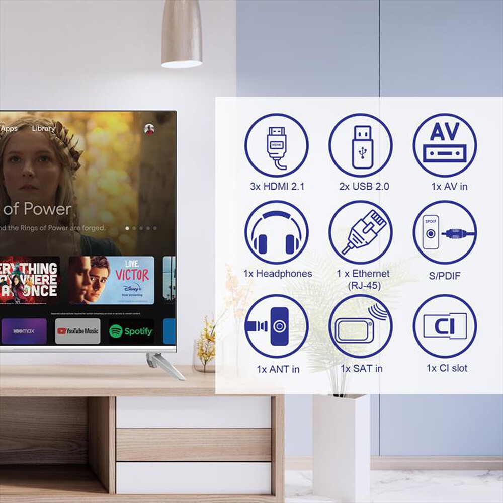 Immagine del prodotto STRONG - Smart TV LED UHD 43" SRT43UD6593-bordless