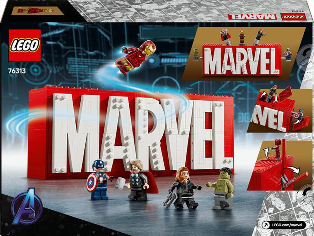 Immagine del prodotto LEGO - SUPER HEROES MARVEL Logo e Minifigure MARVEL 76313