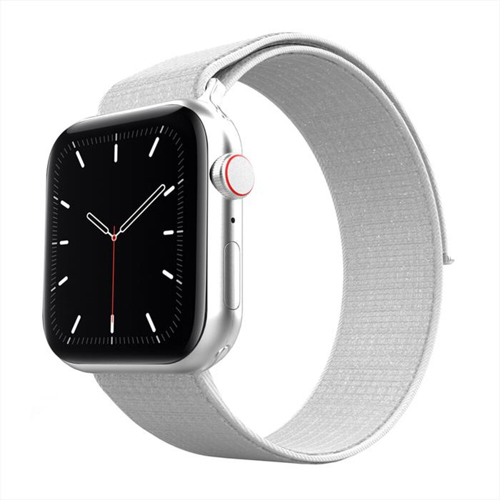"EVA FRUIT - CINTURINO NYLON PER APPLE WATCH CHIUS STRAPPO-Bianco"
