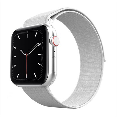 EVA FRUIT - CINTURINO NYLON PER APPLE WATCH CHIUS STRAPPO-Bianco