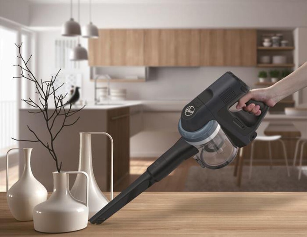 "HOOVER - Aspirapolvere ricaricabile HF401P 011-Nero, Argento"