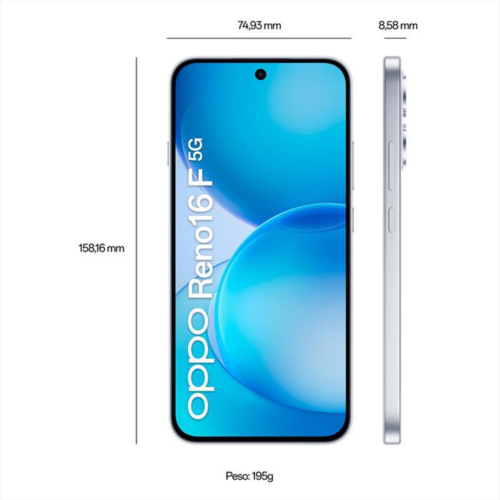 Immagine del prodotto OPPO - Smartphone RENO16 F 5G-Pop White