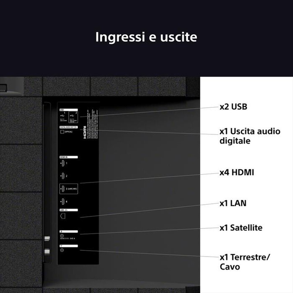Immagine del prodotto SONY - Smart TV LED UHD 4K 65" K65S39B.CEI-Nero