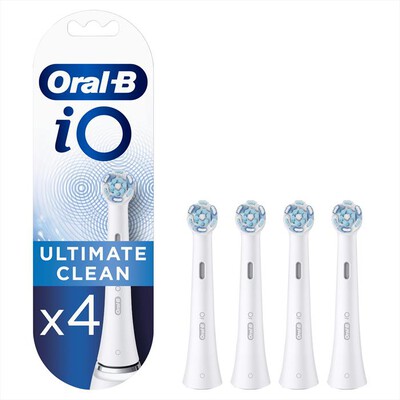 ORAL-B - IO Testine di ricambio ULTIMATE CLEAN. 4 PEZZI-BIANCO