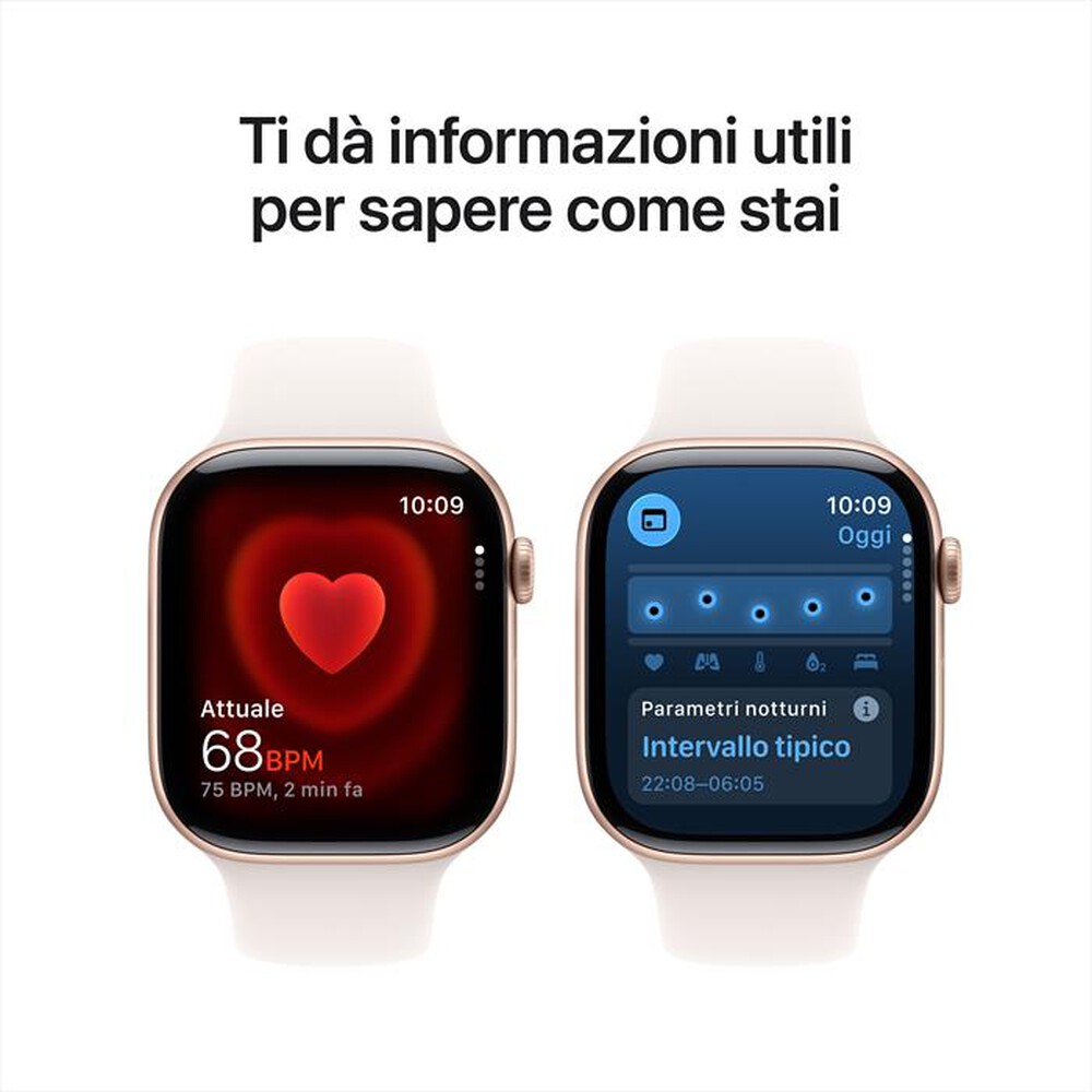 Immagine del prodotto APPLE - Watch Series 11 GPS 46mm Alluminio-Oro Rosa - Band Rosa Fard S/M