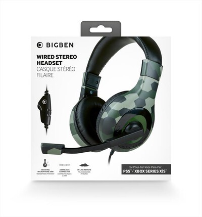 BIG BEN - CUFFIE STEREO GAMING V1 CAMO MULTIPIATTAFORMA