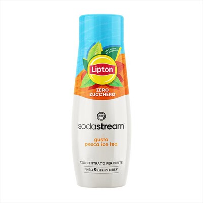 SODASTREAM - CONCENTRATO LIPTON ICE TEA PESCA ZERO 440 ML-AZZURRO/ARANCIONE