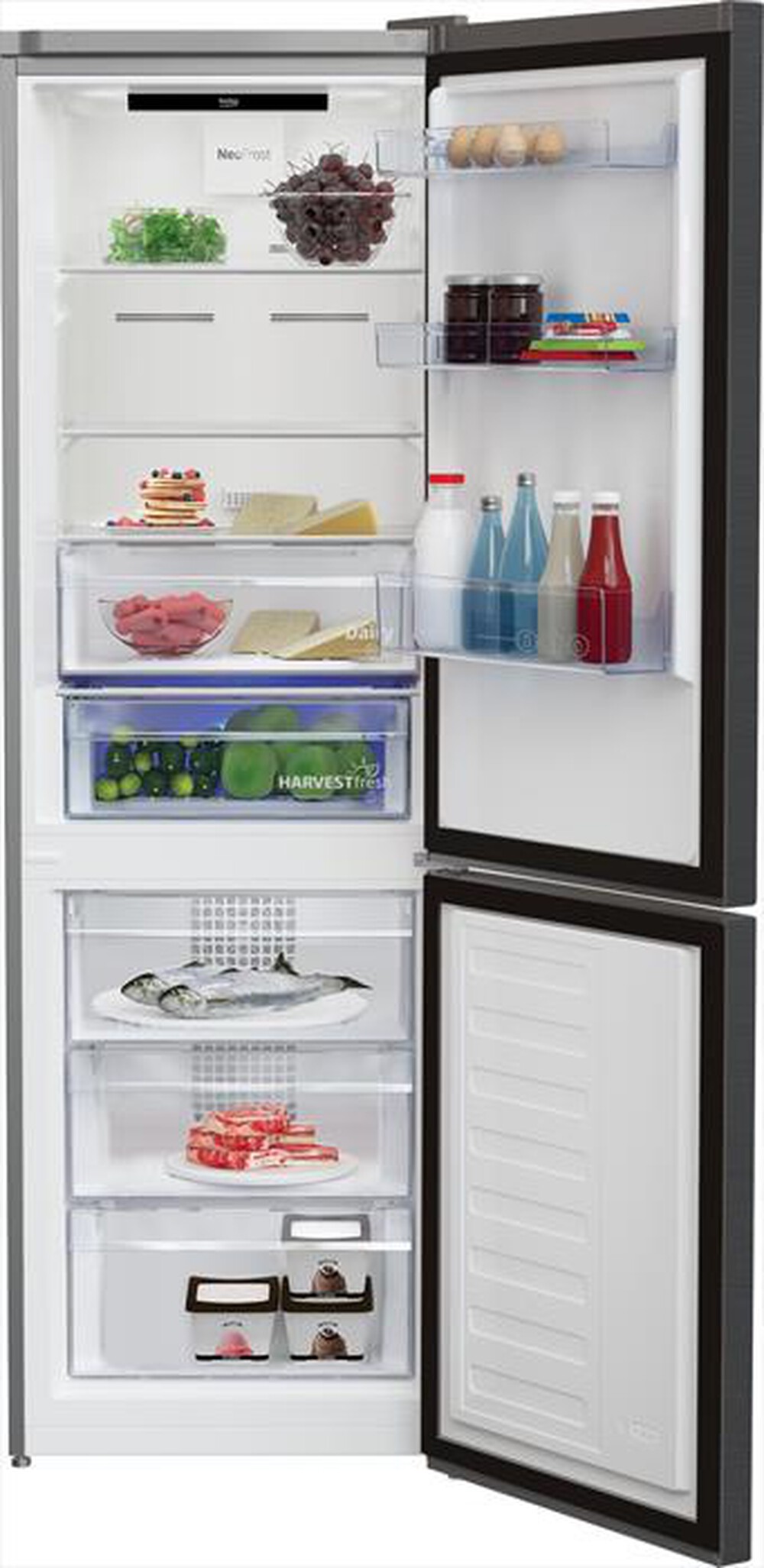 "BEKO - Frigorifero combinato RCNE366E70ZXBRN Classe B-Dark Inox"