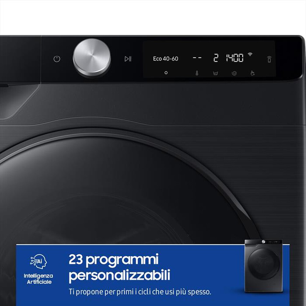 Immagine del prodotto SAMSUNG - Lavasciuga WD90DG6G94BBU3 9/5KG Classe A-nera con oblò e display nero