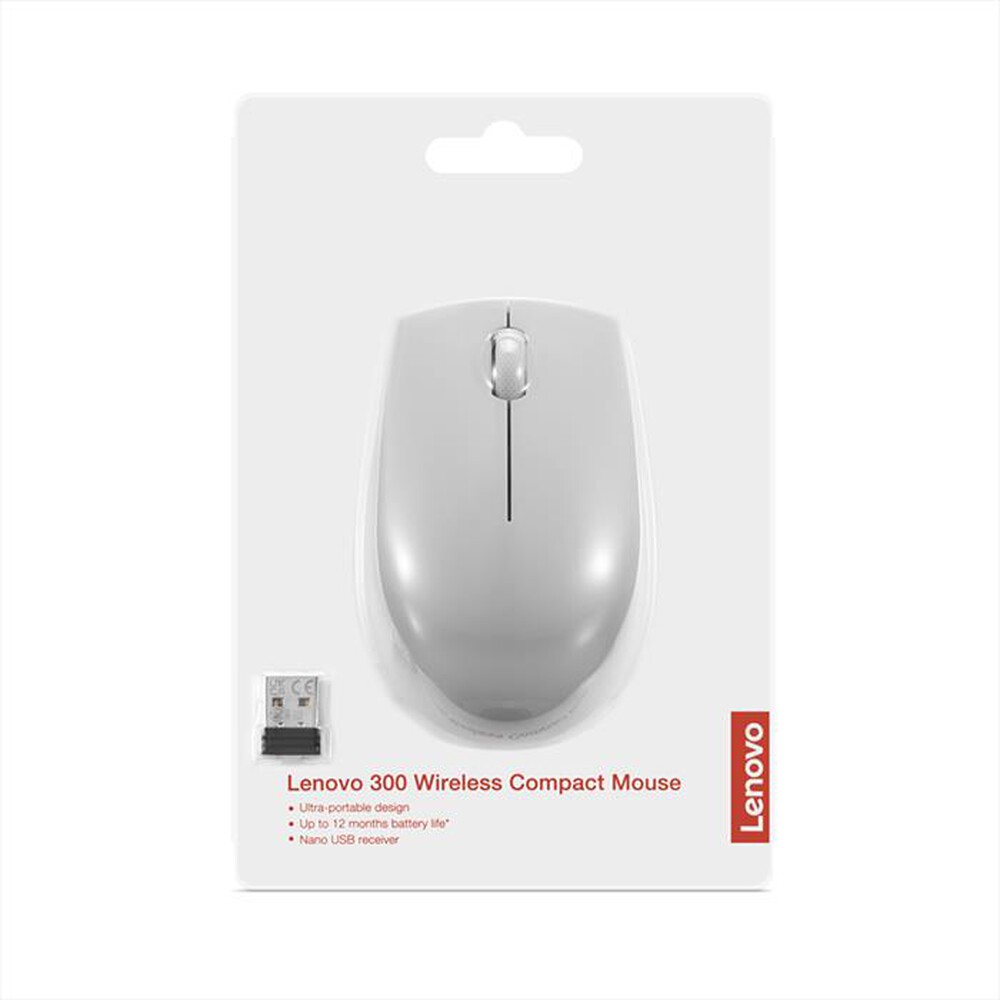 Immagine del prodotto LENOVO - MOUSE WIRELESS 300 COMPATTO-Grigio