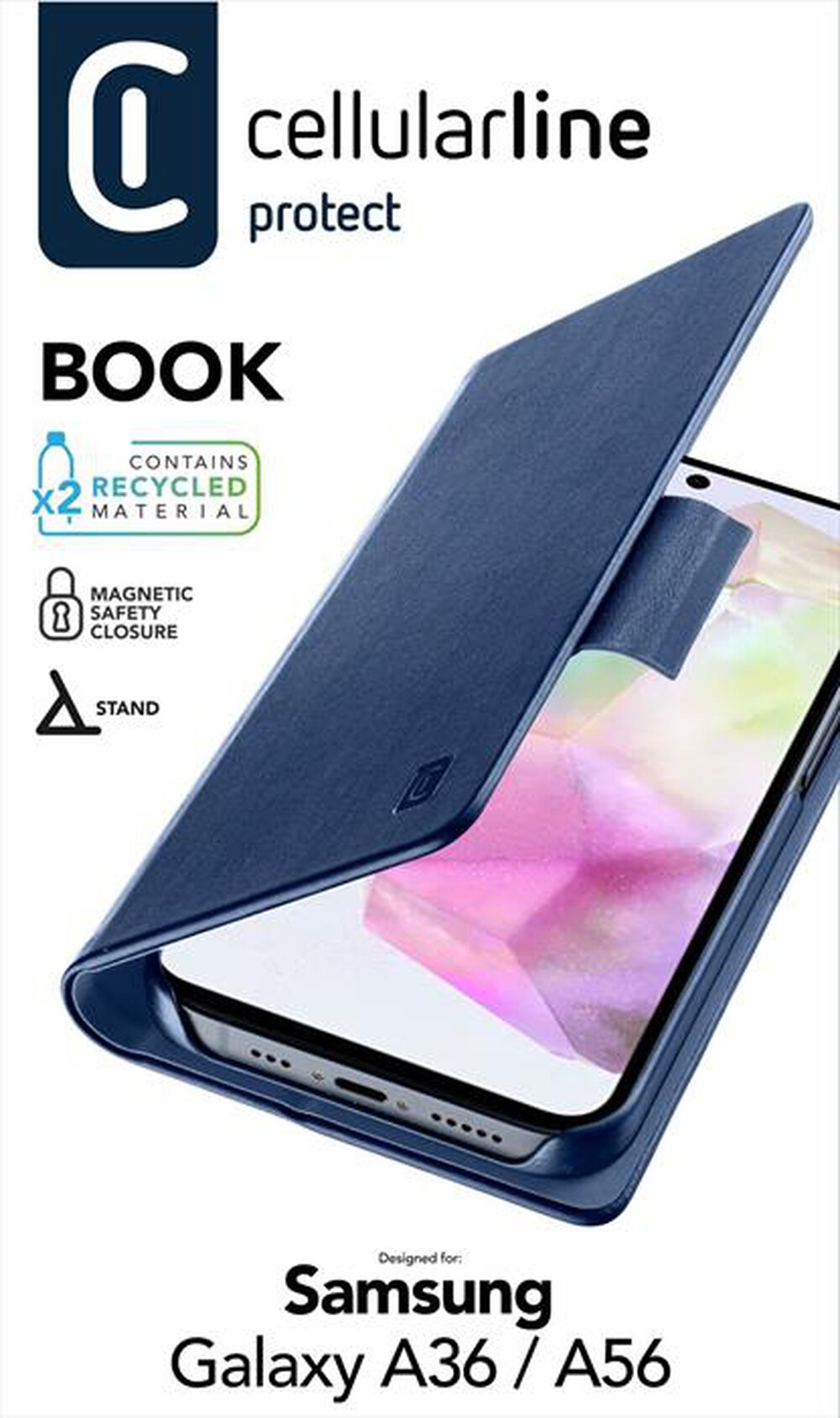 Immagine del prodotto CELLULARLINE - Cover a libro BOOK per Galaxy A36/A56-Blu