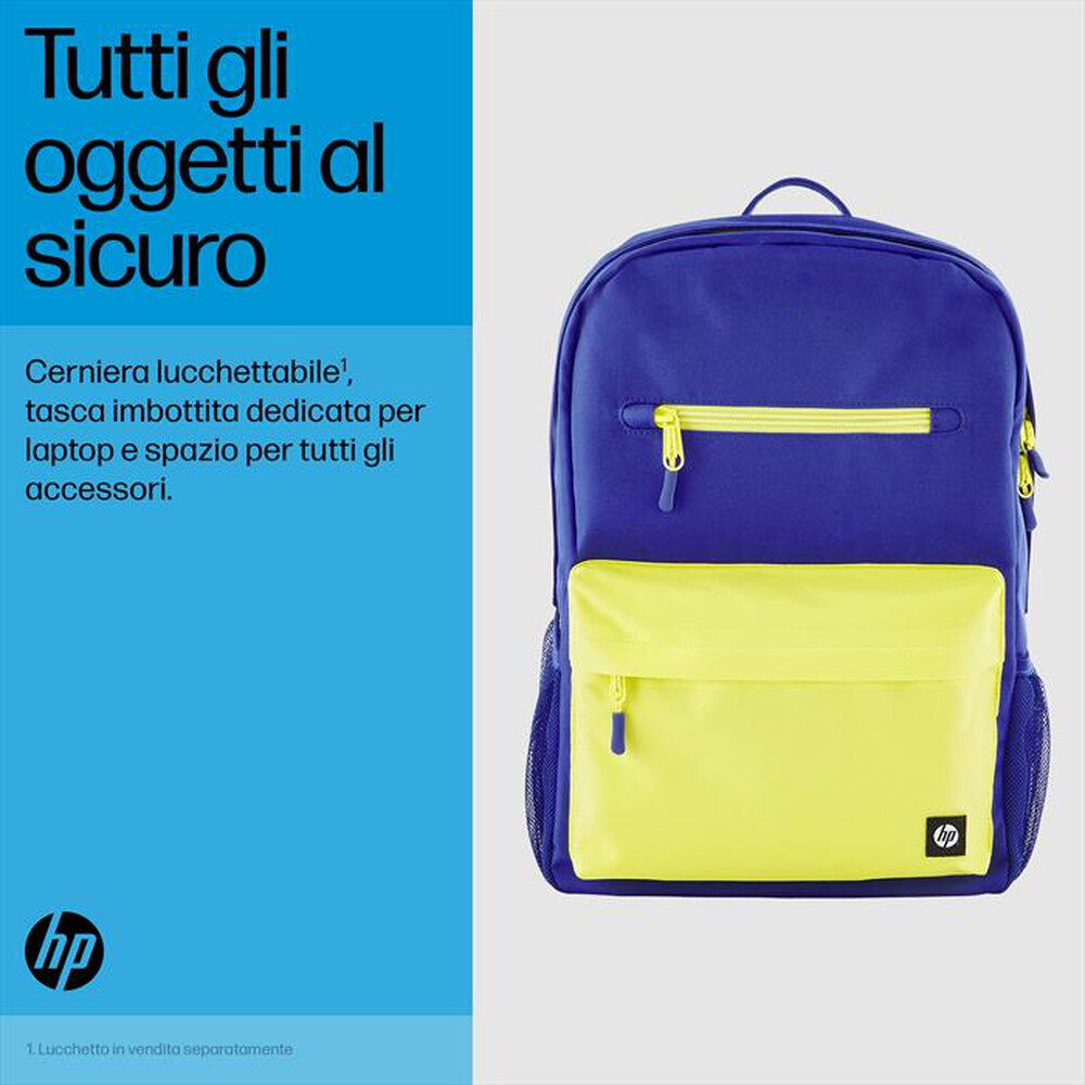"HP - ZAINO CAMPUS 15,6\"-Blu, lime"