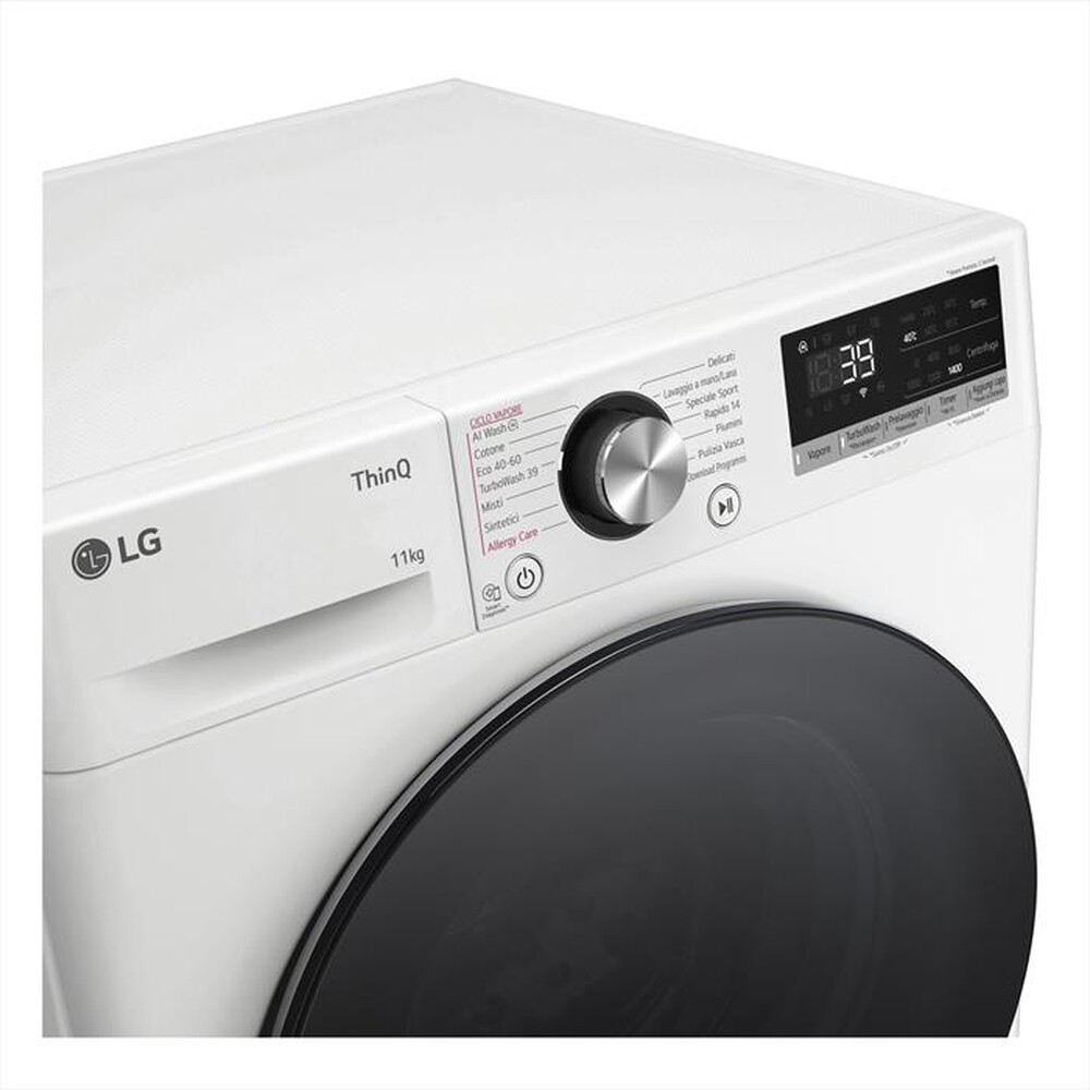 "LG - Lavatrice AI DD R7 F4R7011TSWB 11kg Classe A-Bianca"