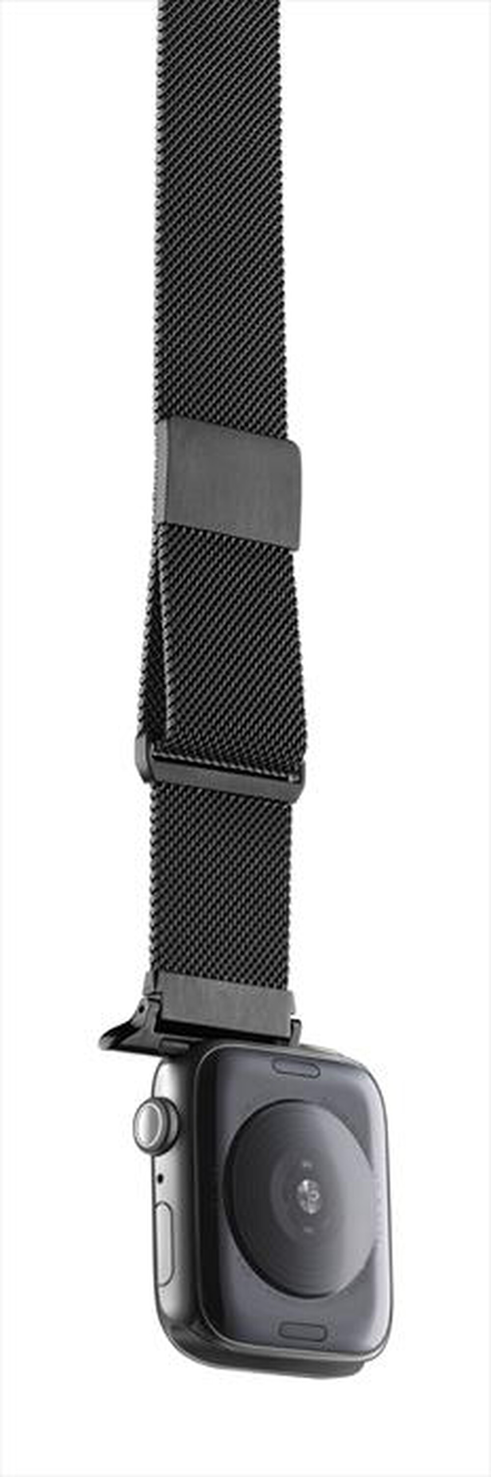 "CELLULARLINE - Cinturino STEELAPPWATCH4244K per Apple Watch-Nero"