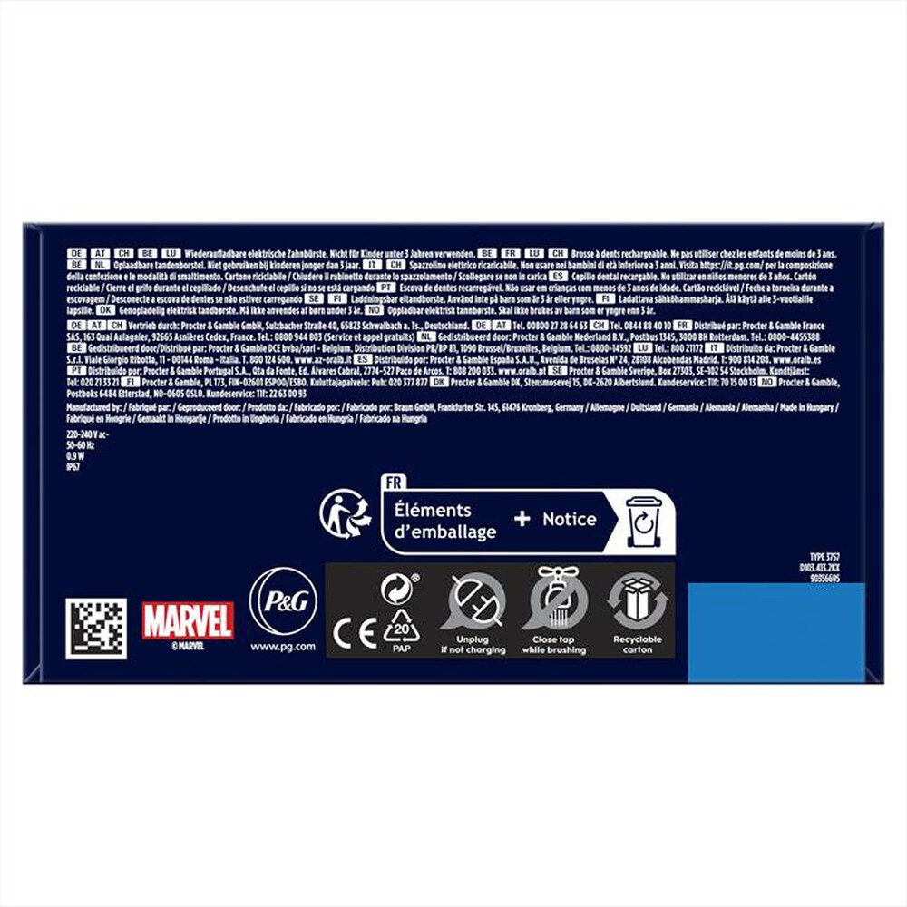 Immagine del prodotto ORAL-B - Spazzolino elettrico PRO KIDS-Azzurro