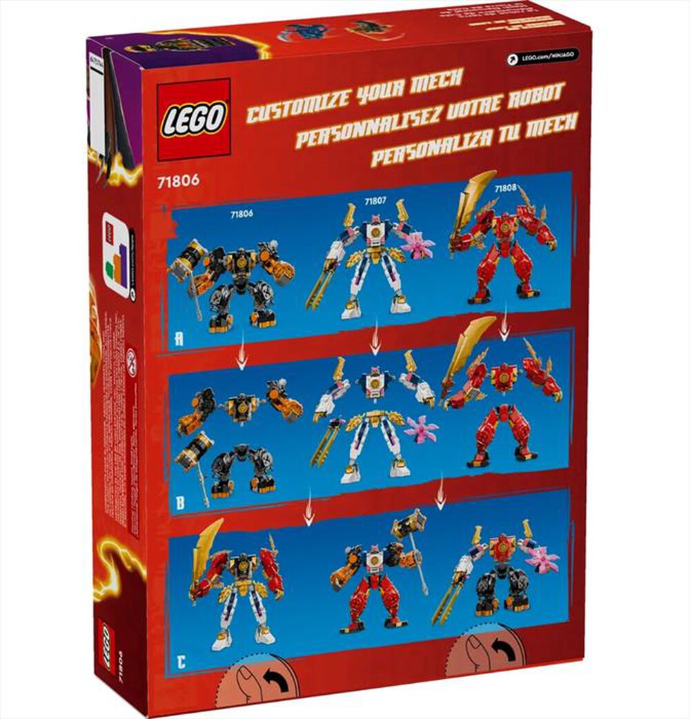 Immagine del prodotto LEGO - NINJAGO Mech elemento Terra di Cole - 71806-Multicolore