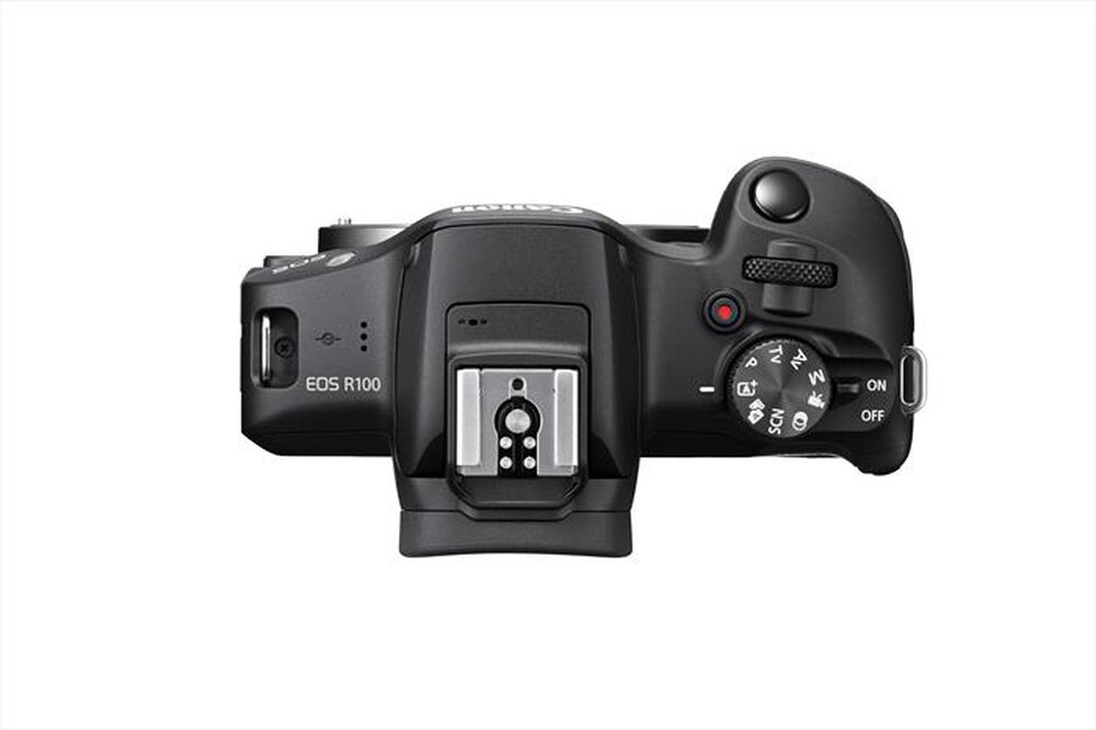 "CANON - Fotocamera mirrorless EOS R100+RF-S 18–45MM IS STM-Black"