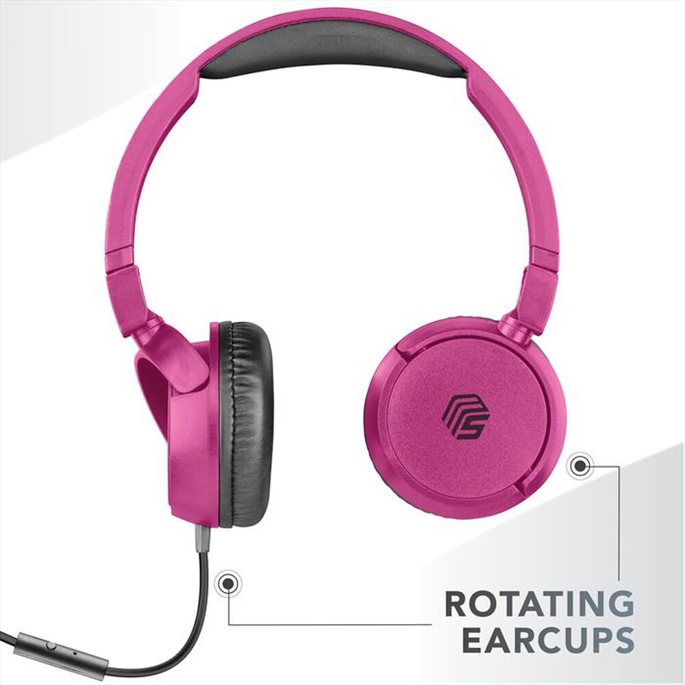 Immagine del prodotto CELLULARLINE - Cuffie a padiglione chiuso MUSICSOUNDFULLCP-Rosa