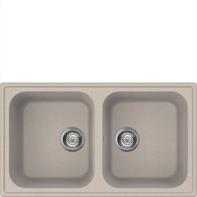 SMEG - Lavello lneare LZ862AV2 2 vasche-Avena