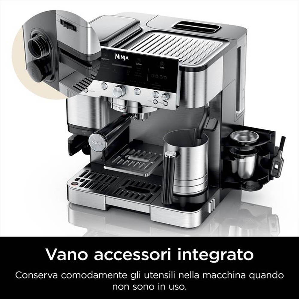 Immagine del prodotto NINJA - MACCHINA DA CAFF&Egrave; LUXE CAF&Eacute; PREMIER 3IN1-Argento