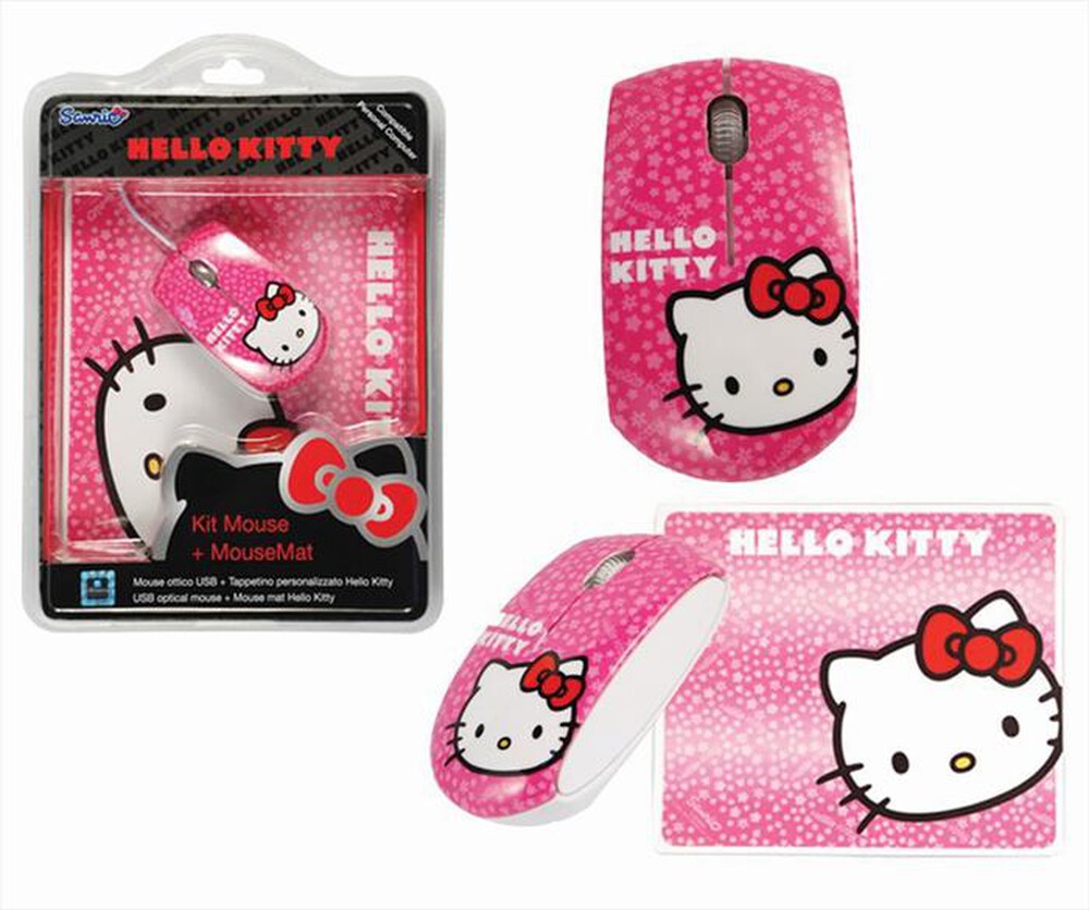 Immagine del prodotto XTREME - 94592 - Hello Kitty Kit Mouse + Mouse Mat