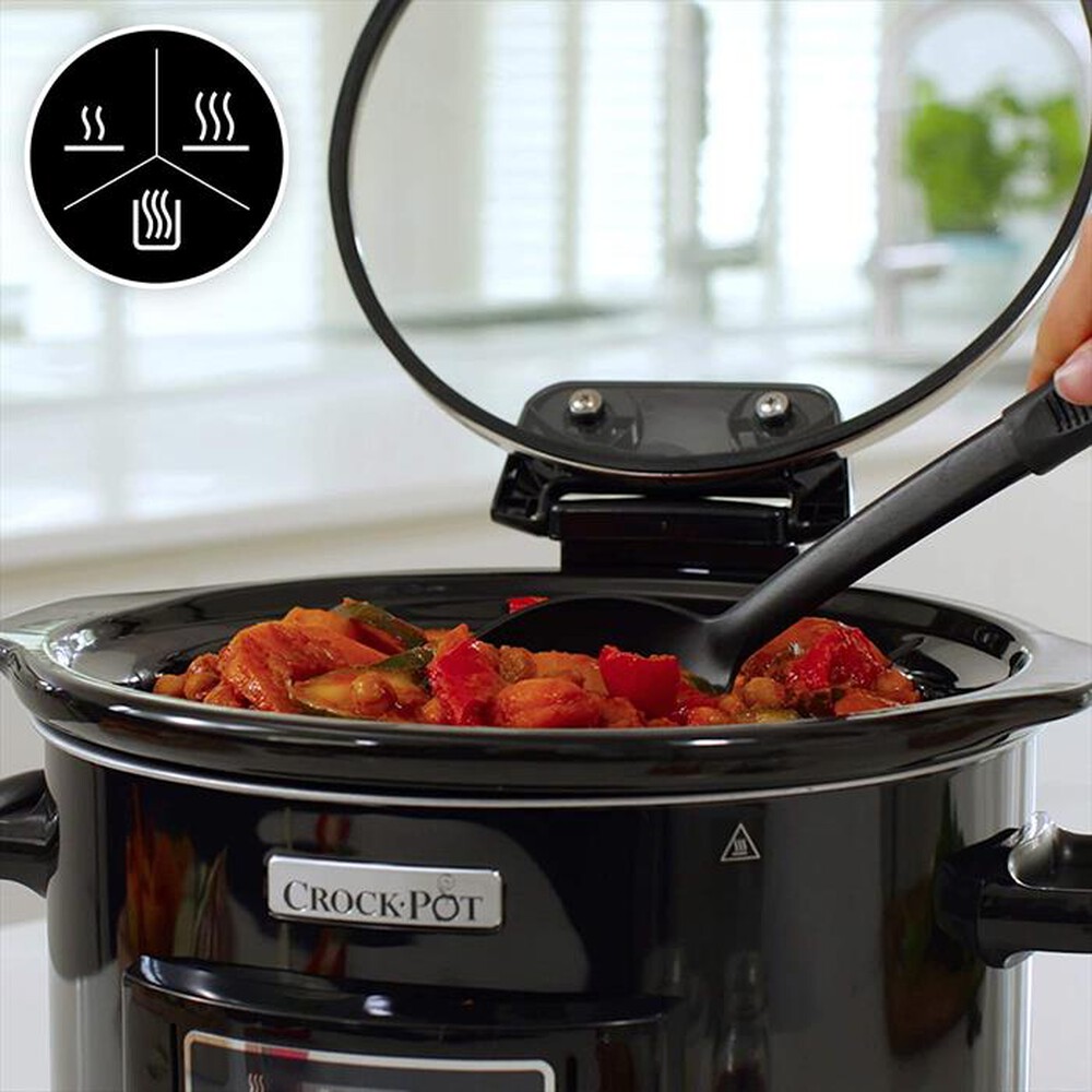 "Crock Pot - SLOW COOKER 4,7 LT COPERCHIO CERNIERA-Black"