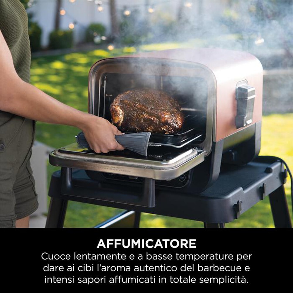 "NINJA - Forno elettrico da esterno pizza/arrosti Woodfire-Rame"