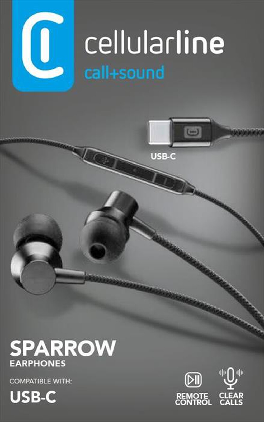 Immagine del prodotto CELLULARLINE - AUSPARROWTYPECK-Nero