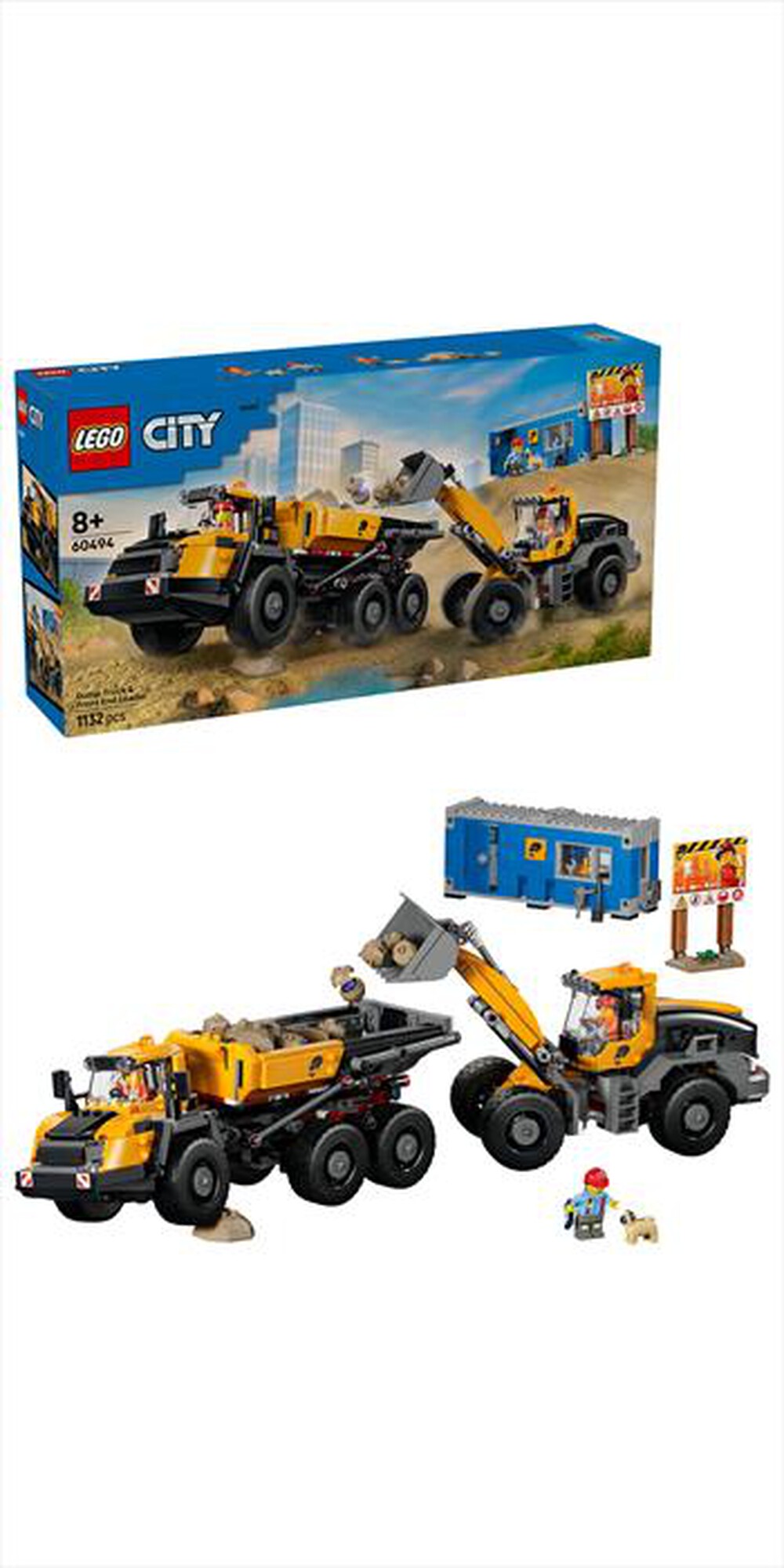 Immagine del prodotto LEGO - CITY Camion ribaltabile e pala meccanica - 60494