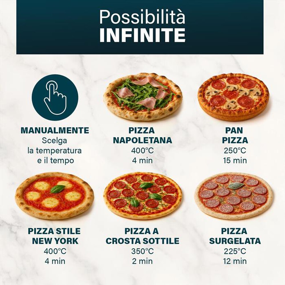 Immagine del prodotto PRINCESS - 112780 - FORNO PER PIZZA PRO MAX-Nero / Metallo