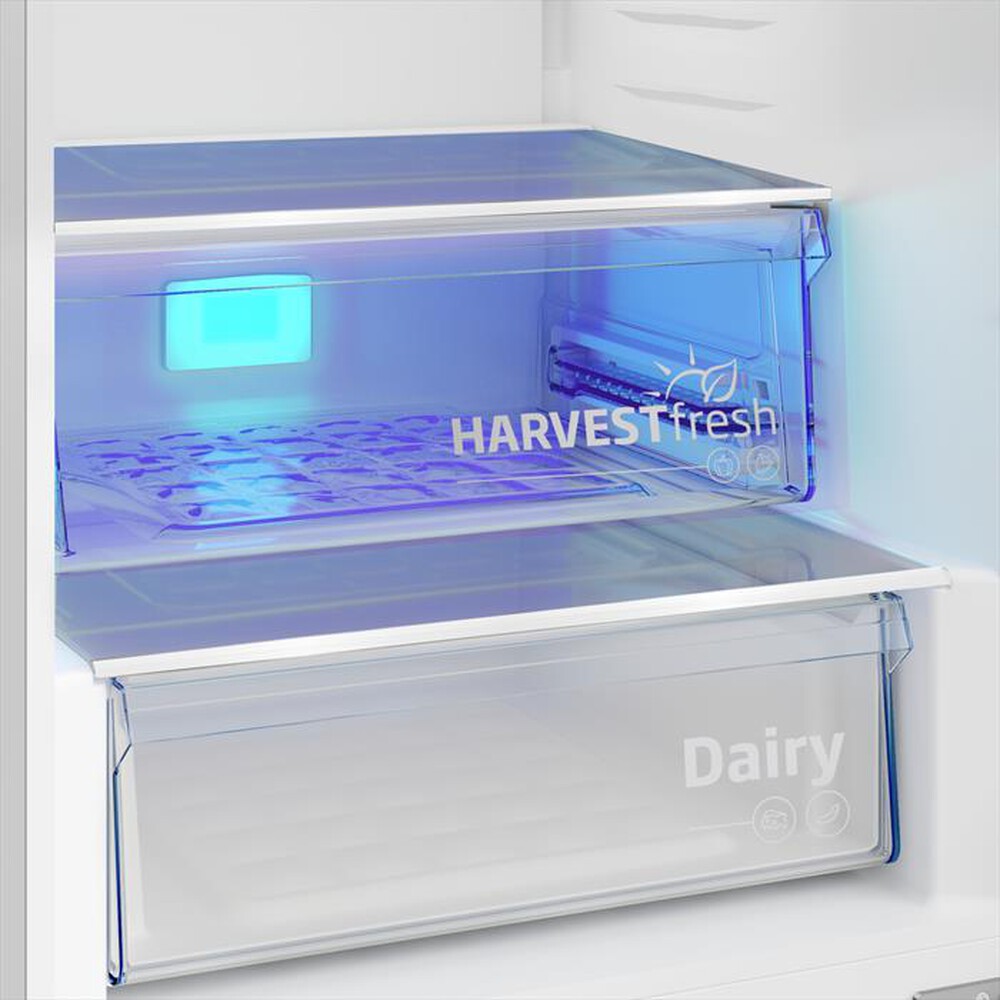 "BEKO - Frigorifero combinato B5EUNA406HXB Classe C 355 lt-Metal Look"