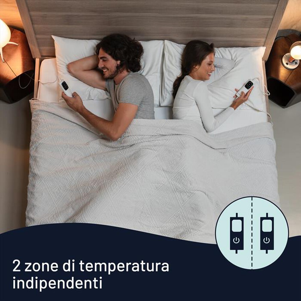 "IMETEC - COMFORT 2T 50% LANA E MERINO 150X160-bianco"