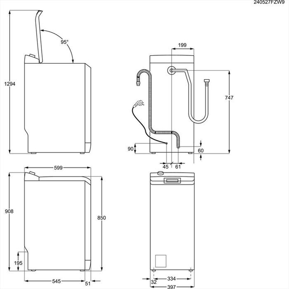 Immagine del prodotto AEG - Lavatrice LTR7E37S 7 Kg Classe A-Bianco